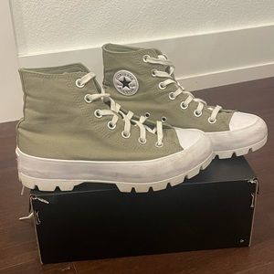 Converse Women's Chuck Taylor All Star Lugged Hi Sneakers in Green